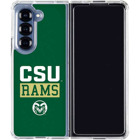 Colorado State University CSU Rams Galaxy Z Fold7 Clear Case