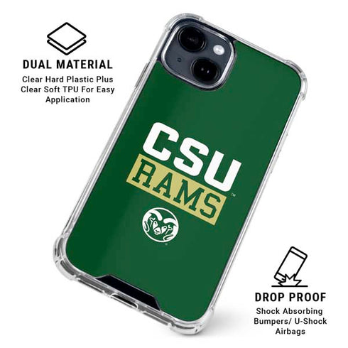 Colorado State University CSU Rams iPhone 15 Clear Case