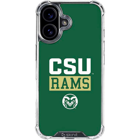Colorado State University CSU Rams iPhone 16 Plus Clear Case