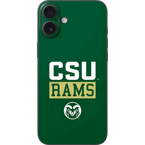 Colorado State University CSU Rams iPhone 16 Plus Skin
