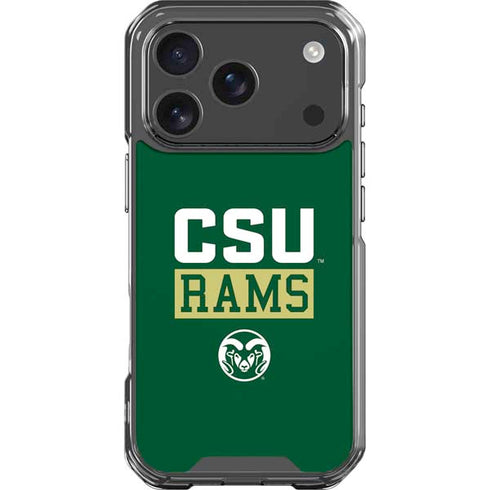 Colorado State University CSU Rams iPhone 17 Pro Clear Case