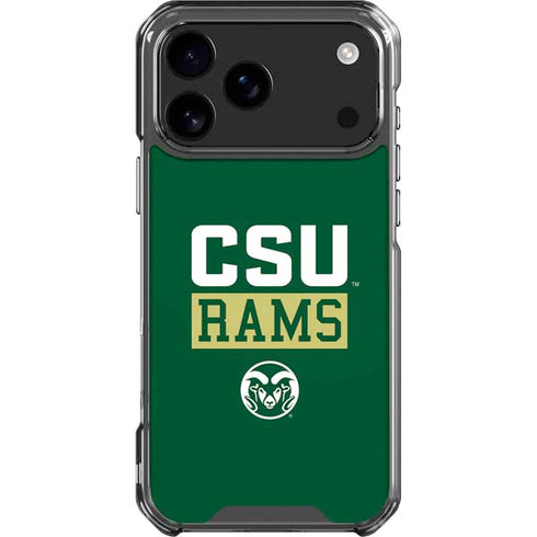 Colorado State University CSU Rams iPhone 17 Pro Max Clear Case