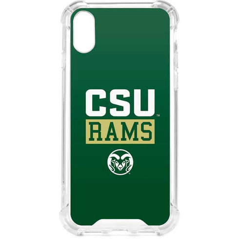 Colorado State University CSU Rams iPhone XS Clear Case