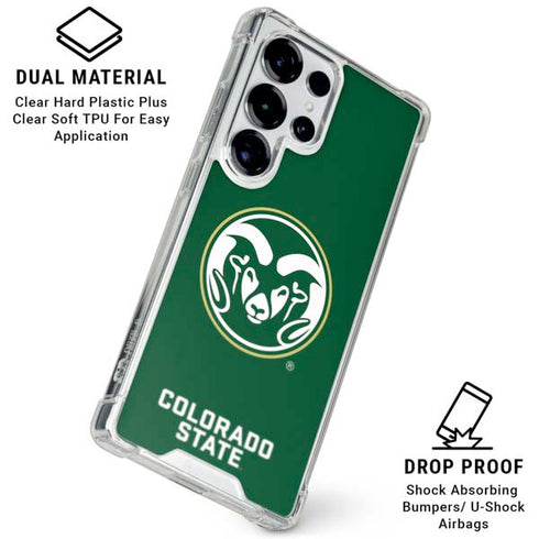 Colorado State University CSU Rams Logo Galaxy S25 Ultra Clear Case