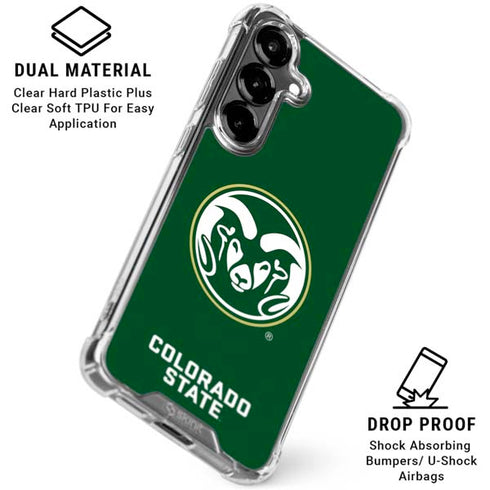 Colorado State University CSU Rams Logo Galaxy S26 Plus Clear Case