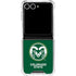 Colorado State University CSU Rams Logo Galaxy Z Flip7 Clear Case