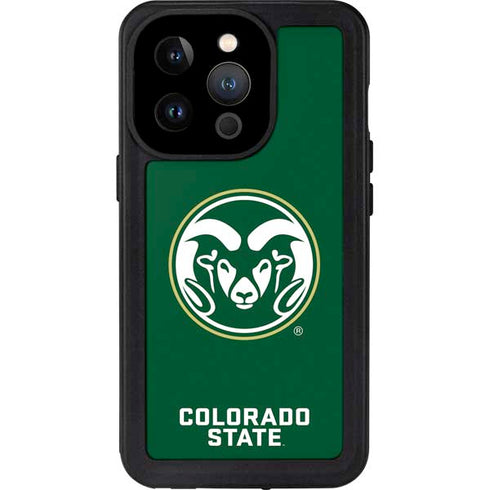 Colorado State University CSU Rams Logo iPhone 15 Pro Waterproof Case