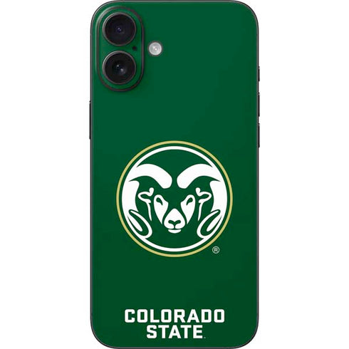 Colorado State University CSU Rams Logo iPhone 16 Plus Skin