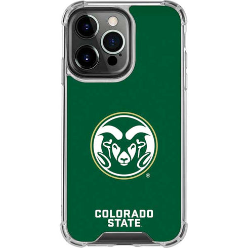 Colorado State University CSU Rams Logo iPhone 16 Pro Clear Case