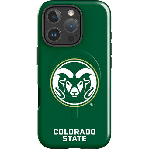 Colorado State University CSU Rams Logo iPhone 16 Pro Magsafe Impact Case