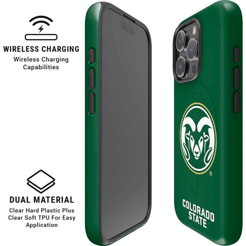 Colorado State University CSU Rams Logo iPhone 16 Pro Max Magsafe Impact Case
