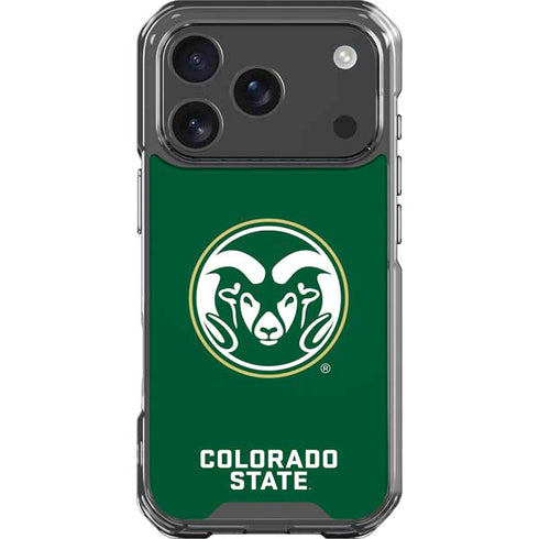 Colorado State University CSU Rams Logo iPhone 17 Pro Clear Case