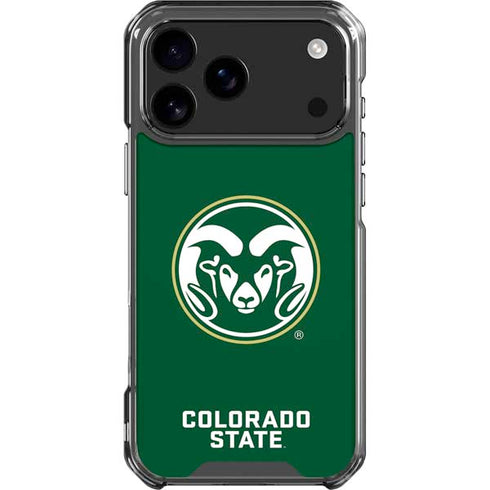 Colorado State University CSU Rams Logo iPhone 17 Pro Max Clear Case