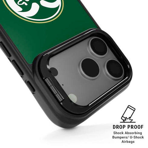 Colorado State University CSU Rams Logo iPhone 17 Pro Max Kickstand Case