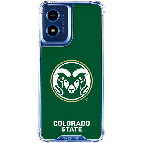 Colorado State University CSU Rams Logo Moto G 5G (2024) Clear Case