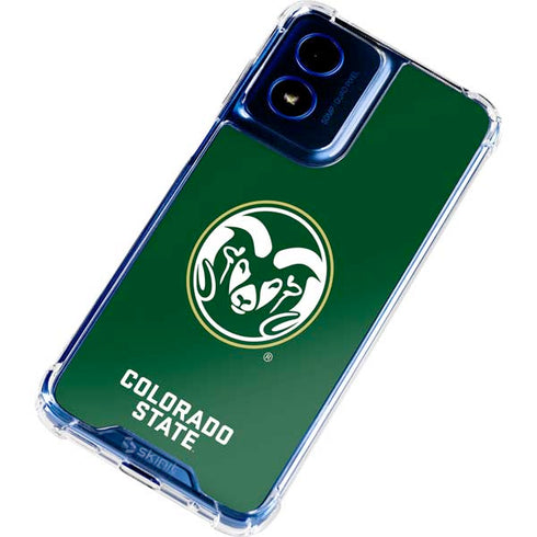 Colorado State University CSU Rams Logo Moto G 5G (2024) Clear Case