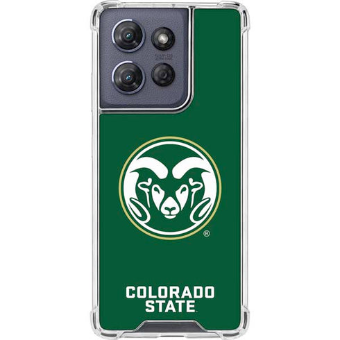 Colorado State University CSU Rams Logo Moto G Power 5G (2025) Clear Case