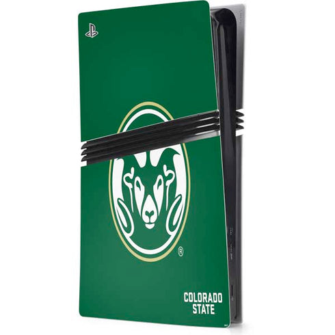 Colorado State University CSU Rams Logo PS5 Pro Console Skin
