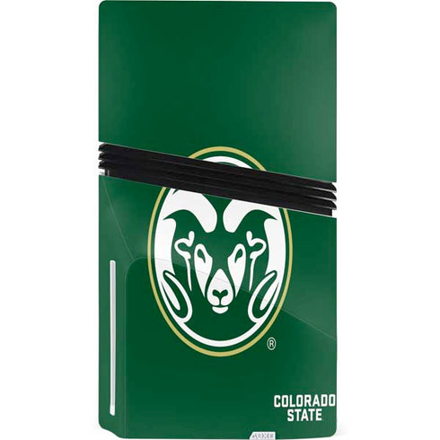 Colorado State University CSU Rams Logo PS5 Pro Disk Bundle Skin