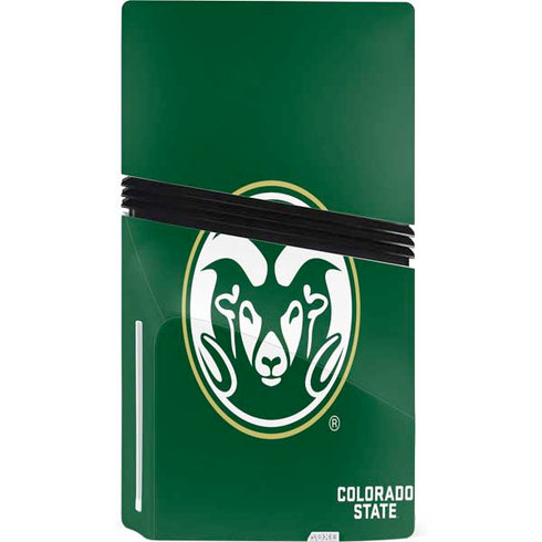 Colorado State University CSU Rams Logo PS5 Pro Disk Console Skin