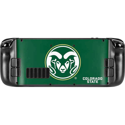Colorado State University CSU Rams Logo Steam Deck Handheld Gaming Computer OLED Skin