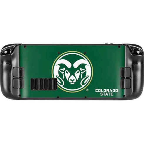 Colorado State University CSU Rams Logo Steam Deck Handheld Gaming Computer Skin