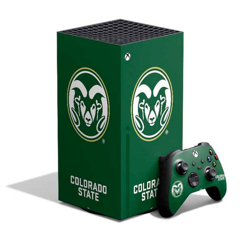 Colorado State University CSU Rams Logo XBox Series X Digital Edition Bundle Skin