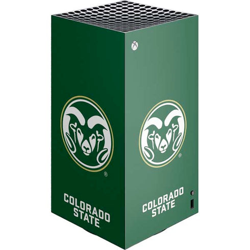 Colorado State University CSU Rams Logo XBox Series X Digital Edition Console Skin