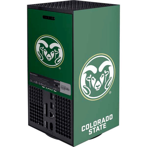 Colorado State University CSU Rams Logo XBox Series X Digital Edition Console Skin