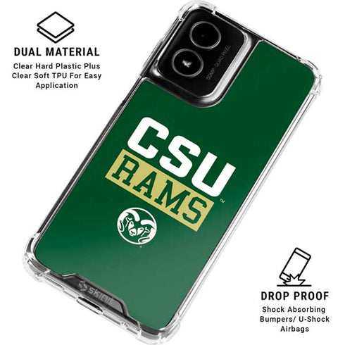 Colorado State University CSU Rams Moto G Power 5G (2024) Clear Case