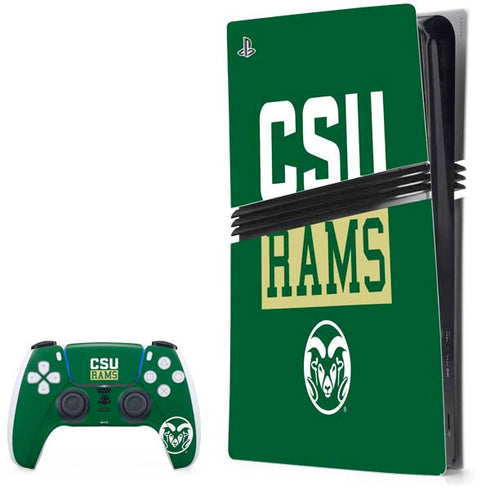 Colorado State University CSU Rams PS5 Pro Bundle Skin