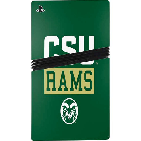 Colorado State University CSU Rams PS5 Pro Disk Bundle Skin