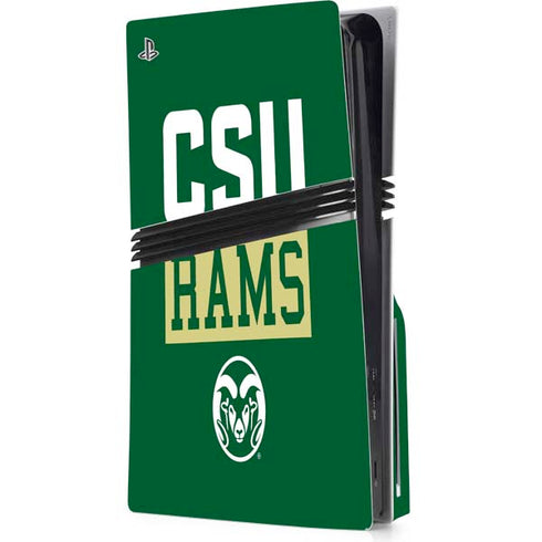 Colorado State University CSU Rams PS5 Pro Disk Console Skin