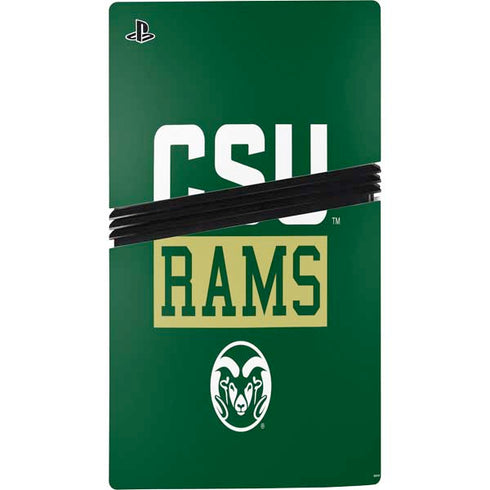Colorado State University CSU Rams PS5 Pro Disk Console Skin