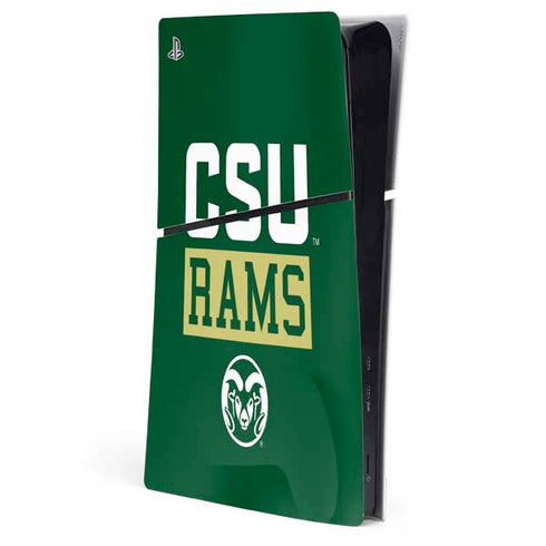 Colorado State University CSU Rams PS5 Slim Digital Edition Console Skin