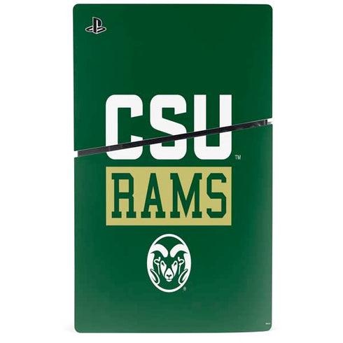 Colorado State University CSU Rams PS5 Slim Digital Edition Console Skin