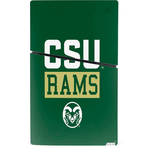 Colorado State University CSU Rams PS5 Slim Digital Edition Console Skin