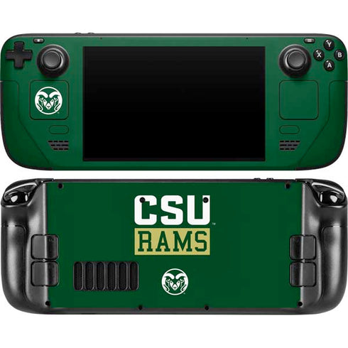 Colorado State University CSU Rams Steam Deck Handheld Gaming Computer OLED Skin