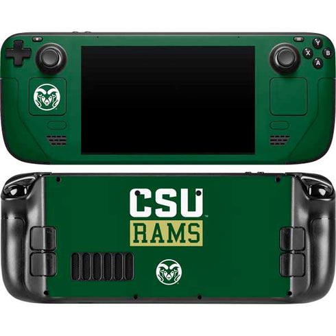 Colorado State University CSU Rams Steam Deck Handheld Gaming Computer Skin