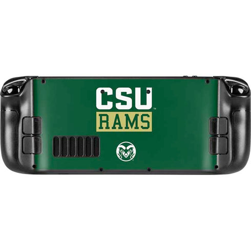 Colorado State University CSU Rams Steam Deck Handheld Gaming Computer Skin