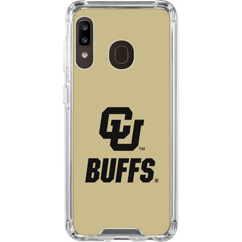 University of Colorado CU Buffs Galaxy A30 Clear Case