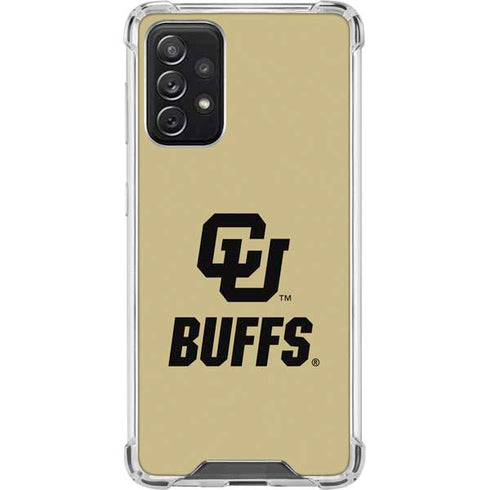 University of Colorado CU Buffs Galaxy A72 5G Clear Case