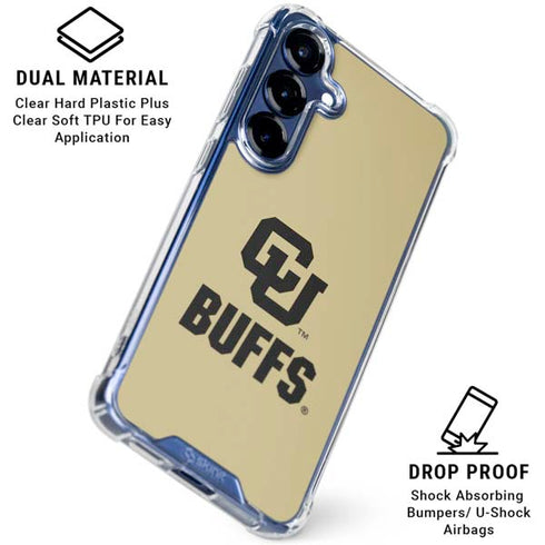 University of Colorado CU Buffs Galaxy S25 Plus Clear Case