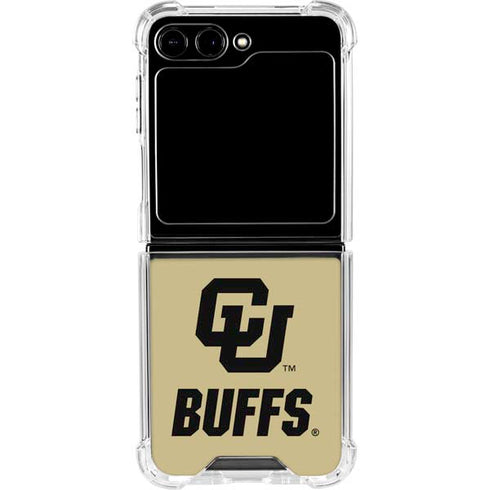 University of Colorado CU Buffs Galaxy Z Flip6 Clear Case