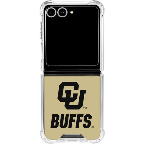 University of Colorado CU Buffs Galaxy Z Flip7 Clear Case