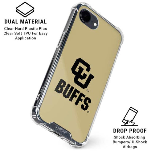 University of Colorado CU Buffs iPhone 16e Clear Case