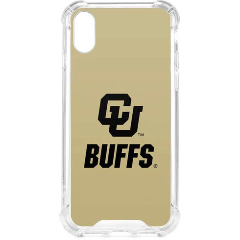 University of Colorado CU Buffs iPhone XS Clear Case