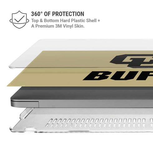 University of Colorado CU Buffs MacBook Pro 16in (2021-25) Case plus Skin