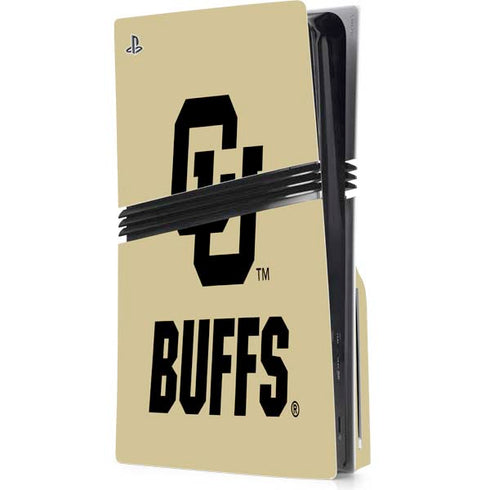 University of Colorado CU Buffs PS5 Pro Disk Console Skin