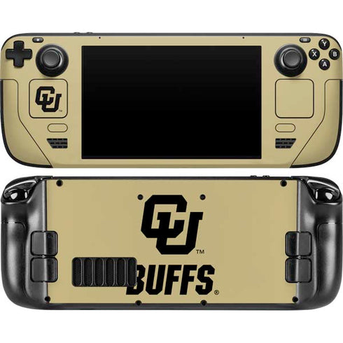 University of Colorado CU Buffs Steam Deck Handheld Gaming Computer OLED Skin
